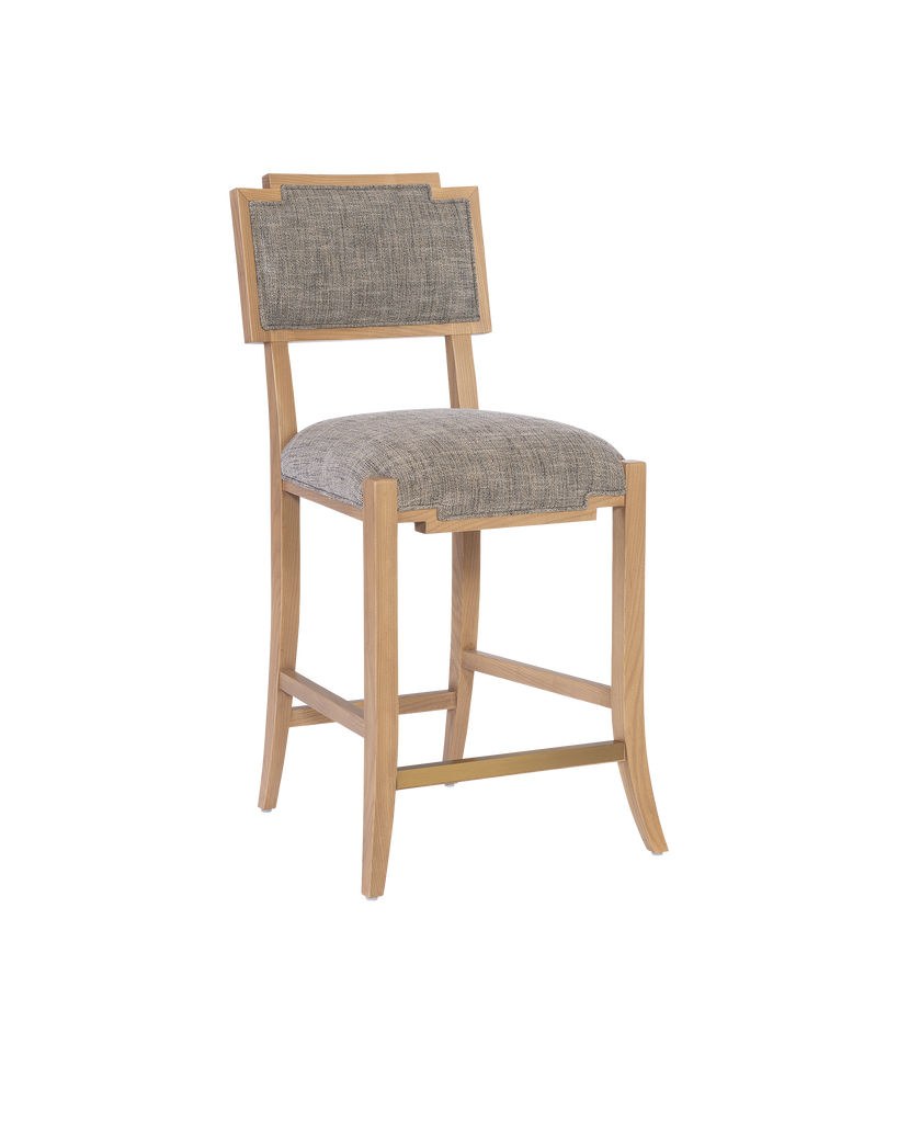 Currey & Co Melanie Blonde Counter Stool, Liller Tortoise | 7000-1022