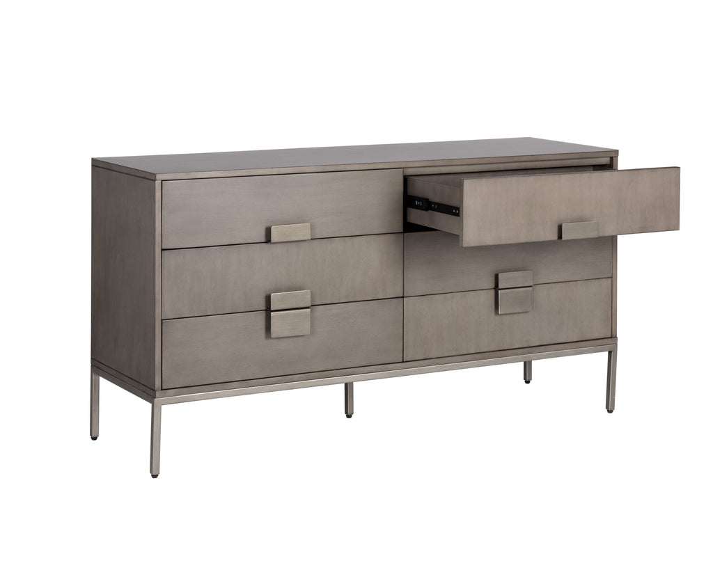 Jade Dresser - Antique Silver - Ash Grey | Sunpan Furniture - 104083