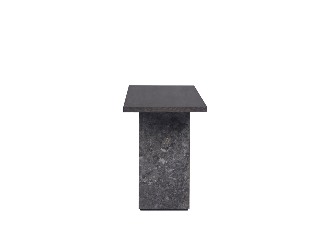 Rebel Console Table - Grey Marble / Charcoal Grey | Sunpan Furniture - 106828