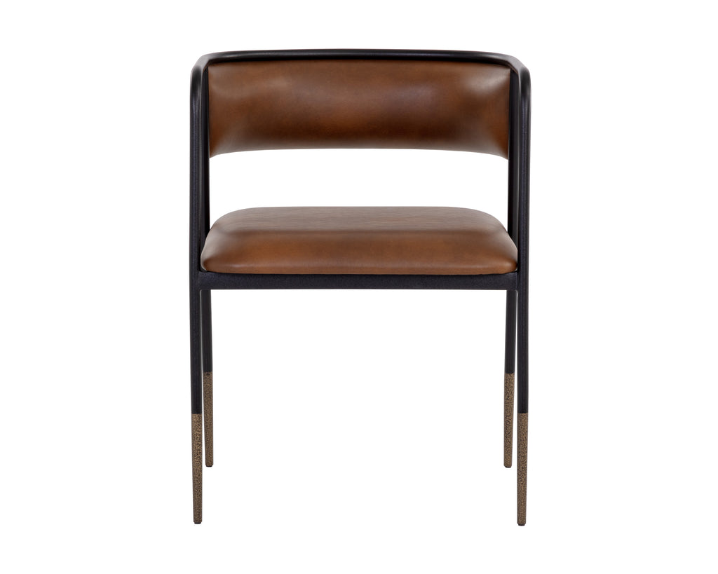 Brenan Dining Armchair - Bravo Cognac | Sunpan Furniture - 108946