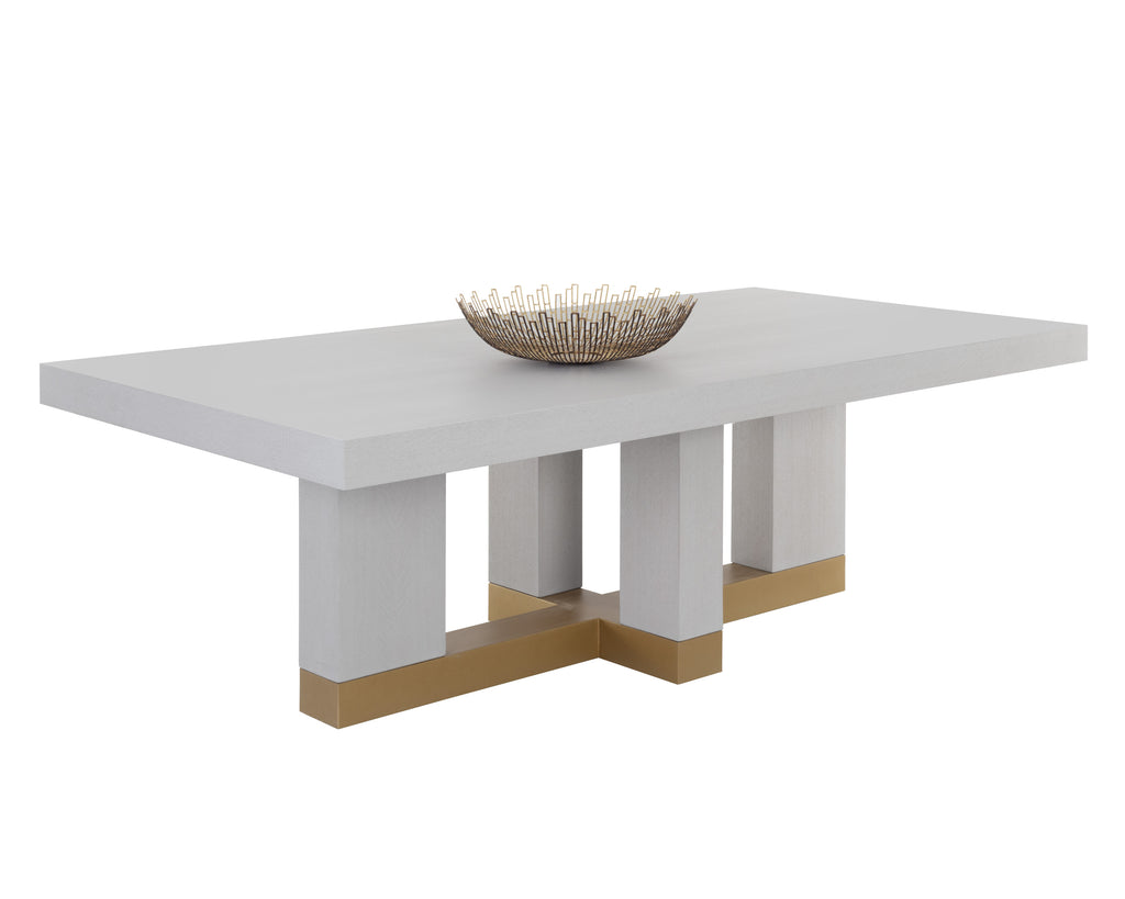 Greco Dining Table - Gauntlet Grey - 94.5" | Sunpan Furniture - 109756