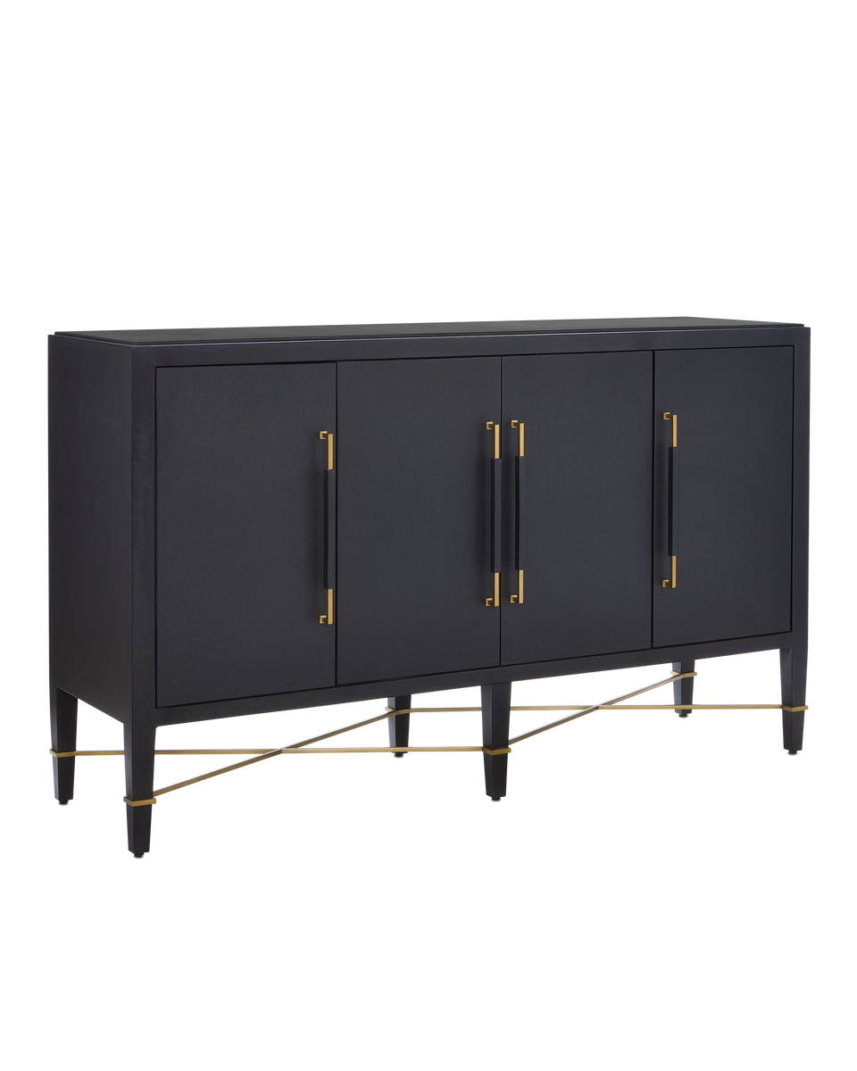 Currey & Co Verona Black Sideboard | 3000-0037