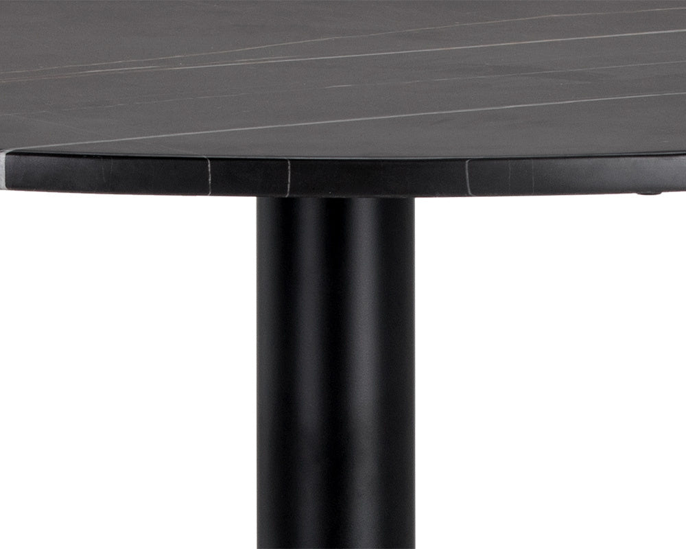 Massie Bistro Table - Black Marble - 35.5" | Sunpan Furniture - 105315