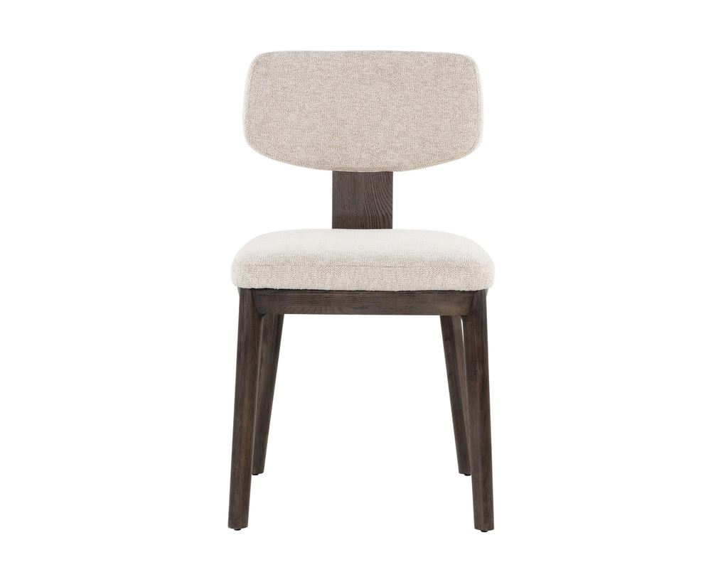 Rickett Dining Chair - Dark Brown - Dove Cream | Sunpan Furniture - 107881