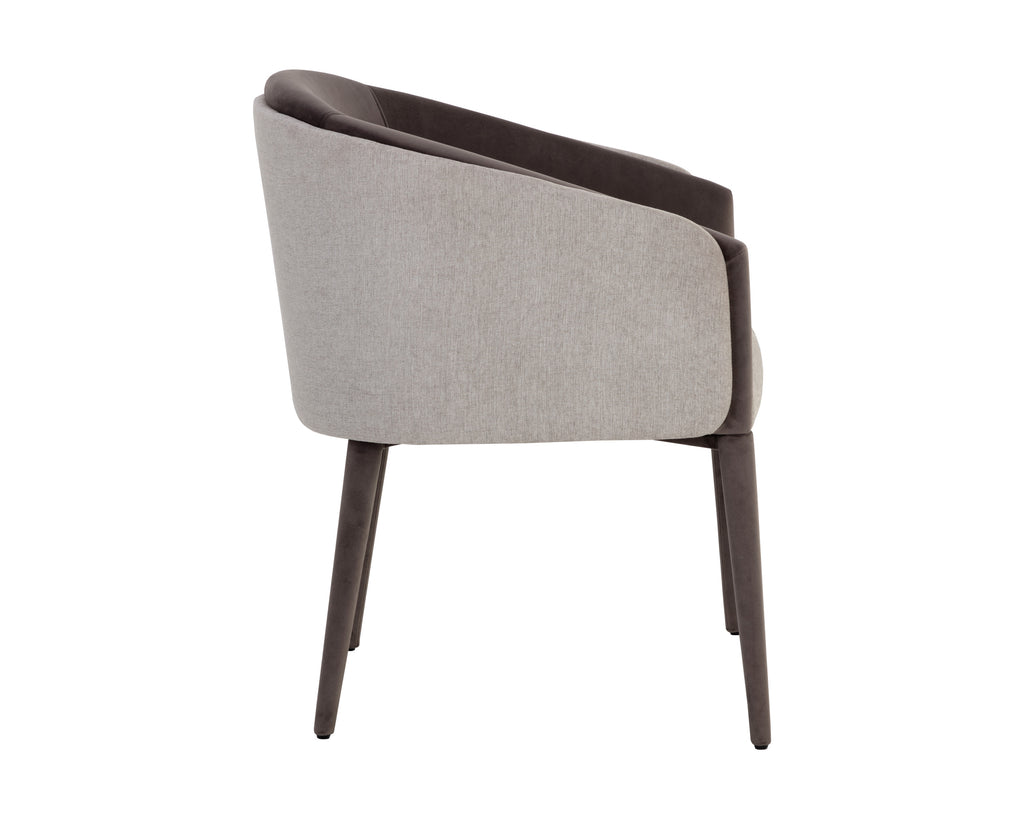 Sheva Dining Chair - Ernst Sandstone / Meg Ash | Sunpan Furniture - 111223