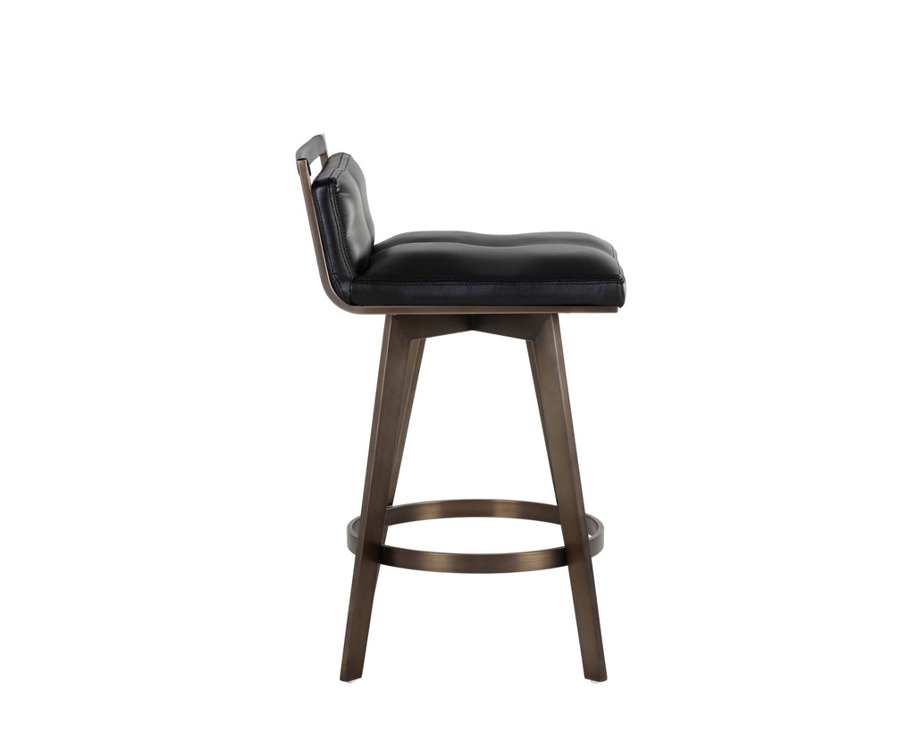 Arizona Swivel Counter Stool - Castillo Black | Sunpan Furniture - 106560