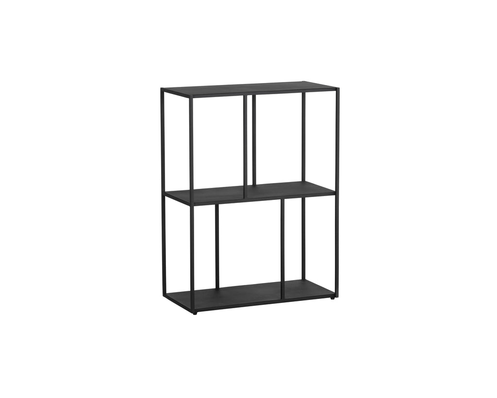 Eiffel Low Bookcase - Small - Black | Sunpan Furniture - 106599