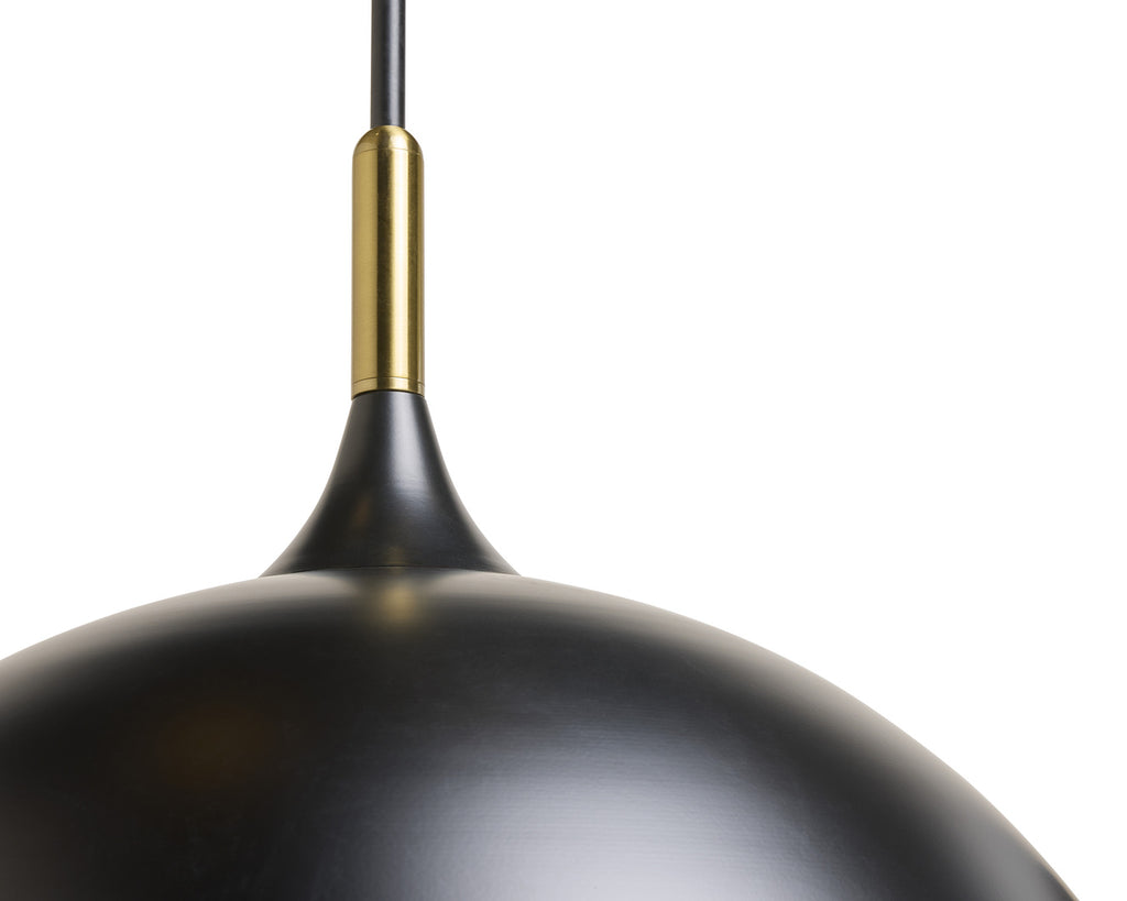 Lohn Pendant Light - Matte Black | Sunpan Furniture - 107934