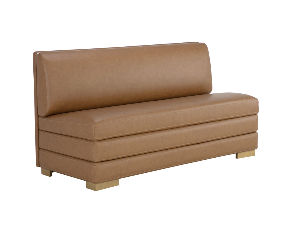 Radcliff Banquette - Milliken Cognac | Sunpan Furniture - 111254