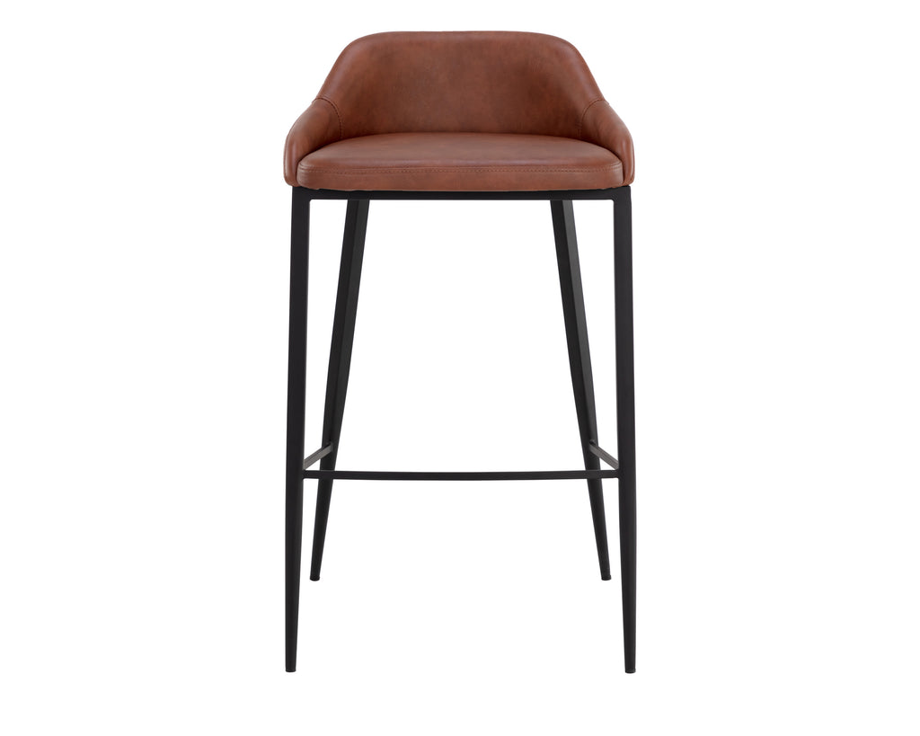 Astra Barstool - Black - Cinnamon Brown | Sunpan Furniture - 111082