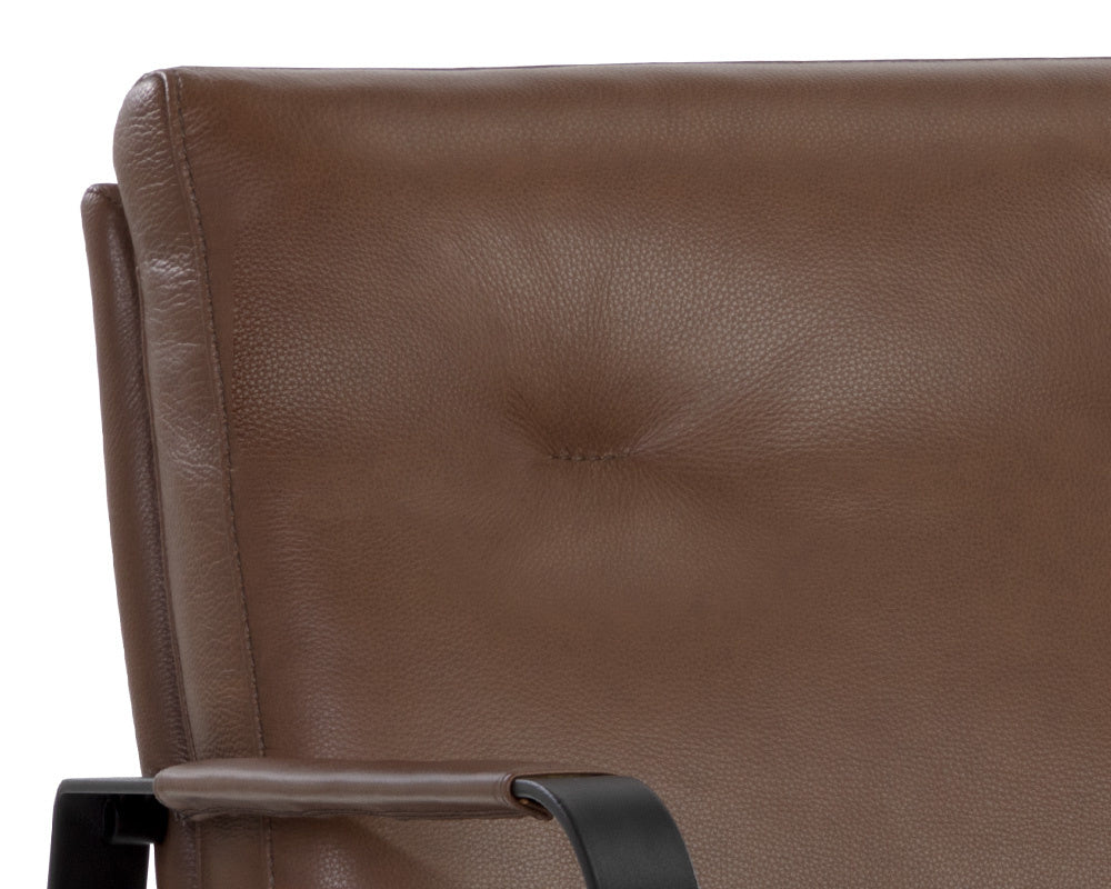 Sterling Lounge Chair - Missouri Mahogany Leather | Sunpan Furniture - 107698