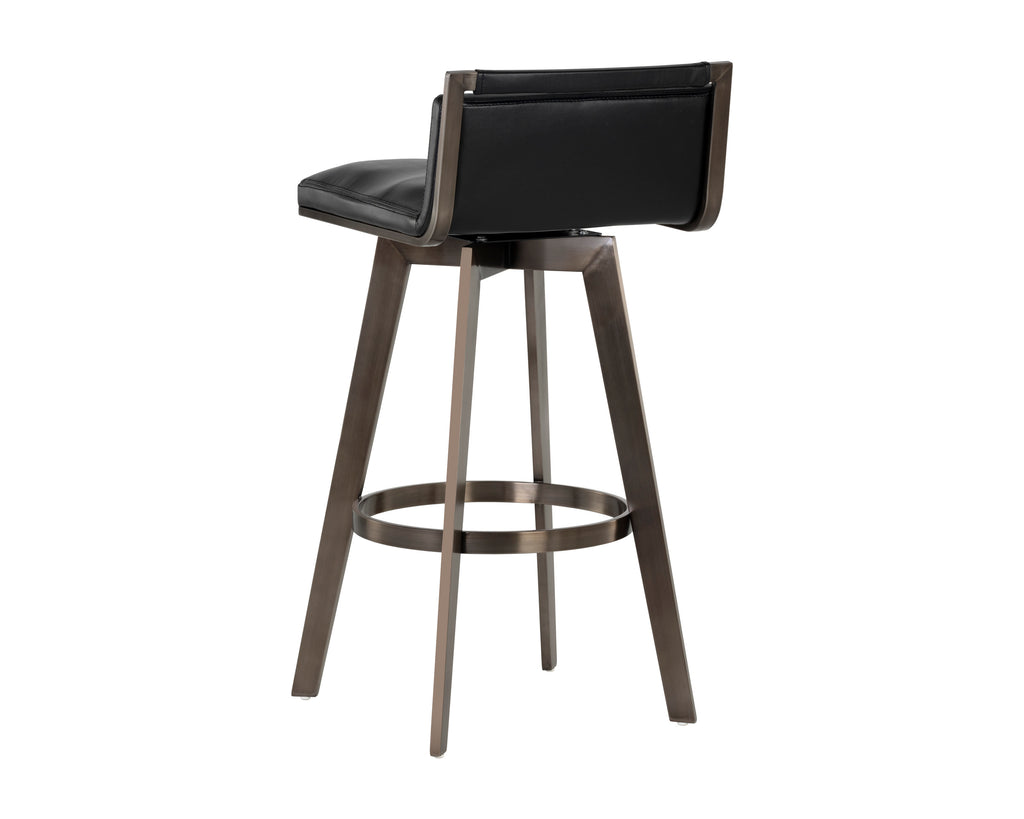 Arizona Swivel Barstool - Castillo Black | Sunpan Furniture - 106559