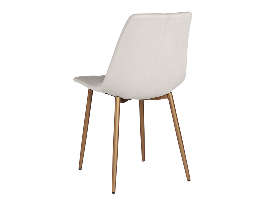 Drew Dining Chair - Champagne Gold - Antonio Linen | Sunpan Furniture - 104217