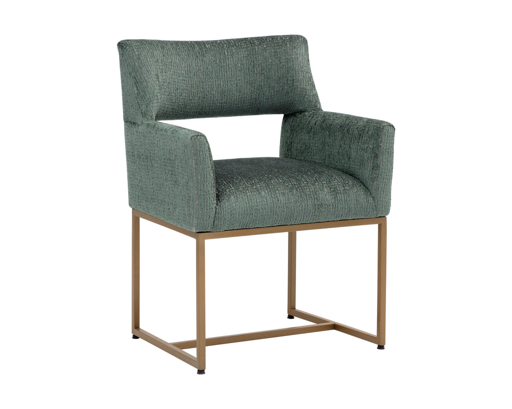 Greco Dining Armchair - Aura Teal | Sunpan Furniture - 110782