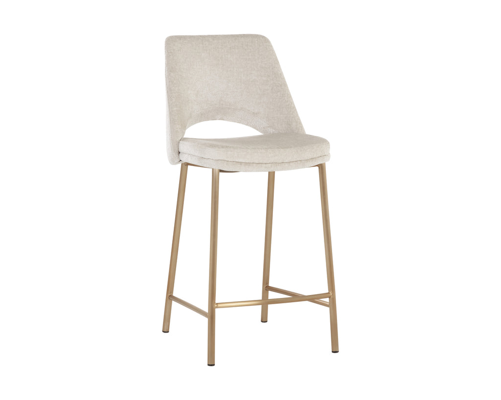 Radella Counter Stool - Bergen Taupe | Sunpan Furniture - 108515