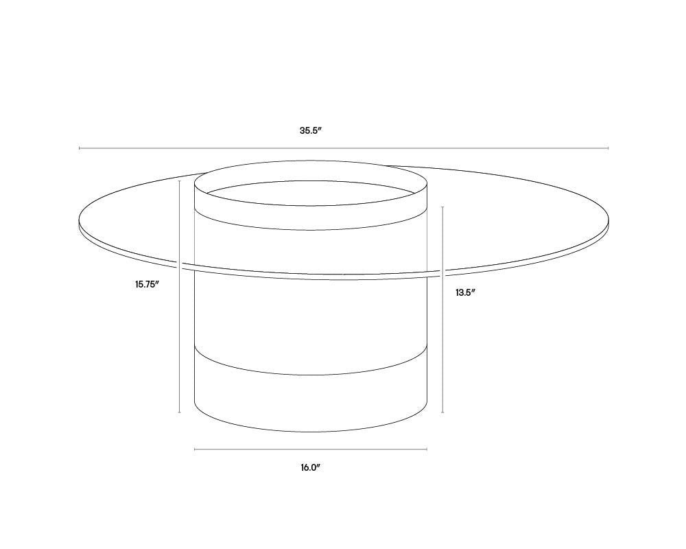 Haru Coffee Table | Sunpan Furniture - 103032