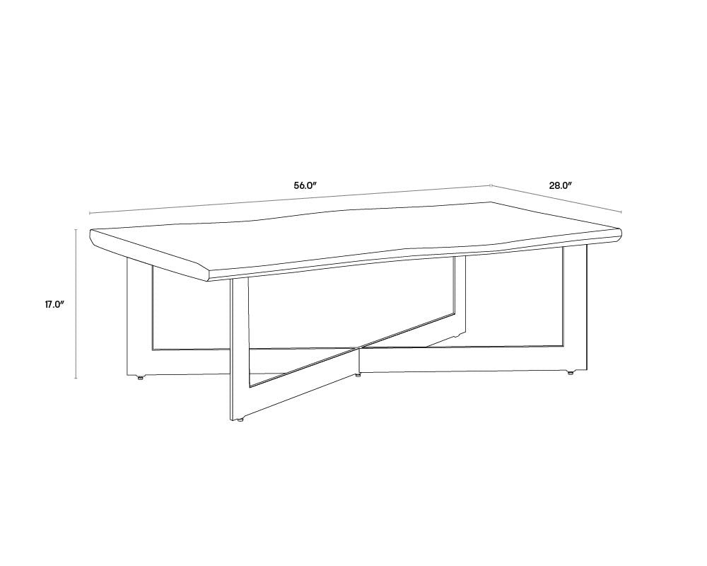 Marley Coffee Table - Rectangular | Sunpan Furniture - 102270