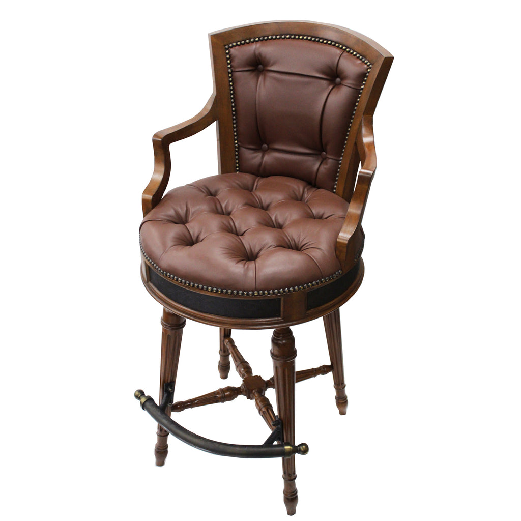 Tudor Barstool | Maitland Smith - 8114-42