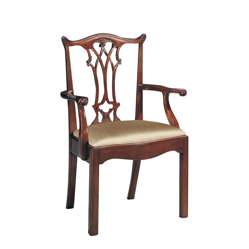 Connecticut Polished Mahogany Arm Chair | Maitland Smith - 8123-41