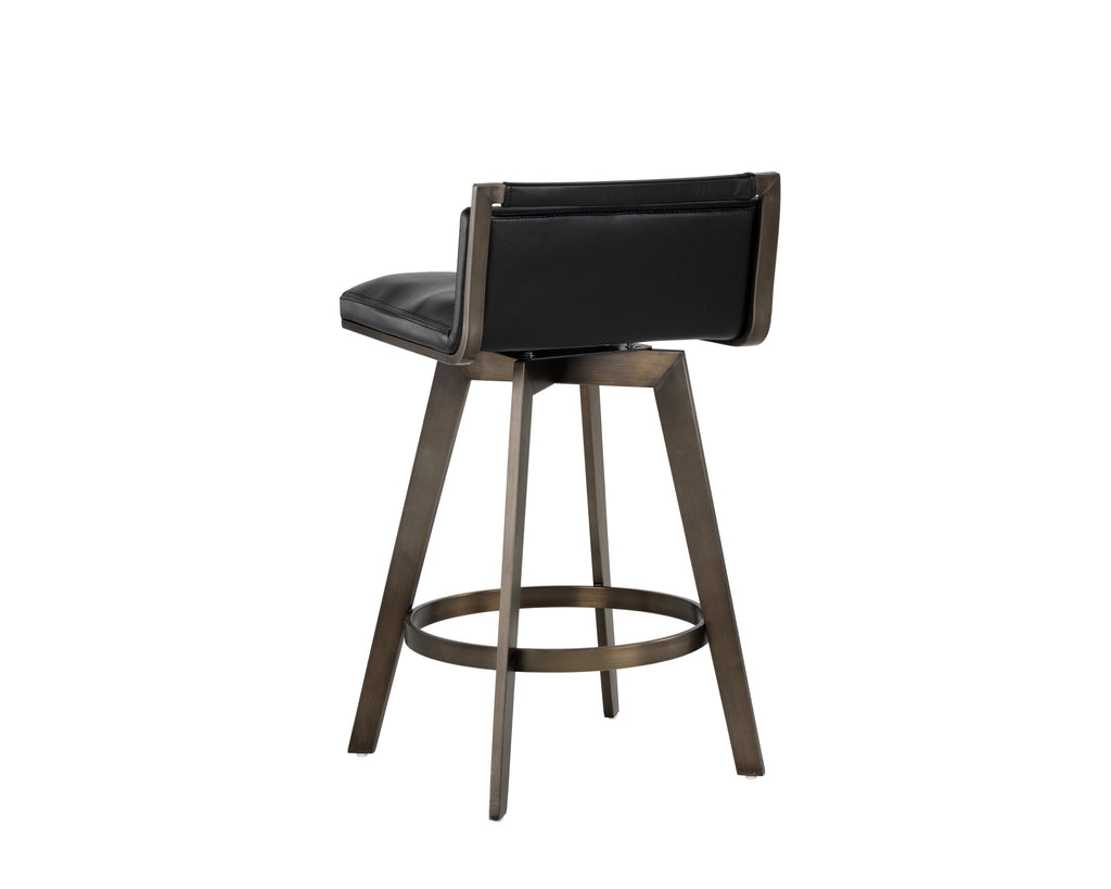 Arizona Swivel Counter Stool - Castillo Black | Sunpan Furniture - 106560