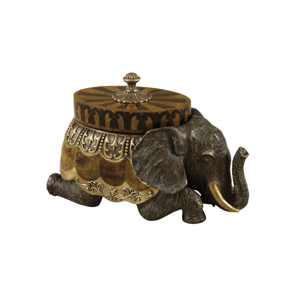 Kneeling Elephant Box | Maitland Smith - 8164-11