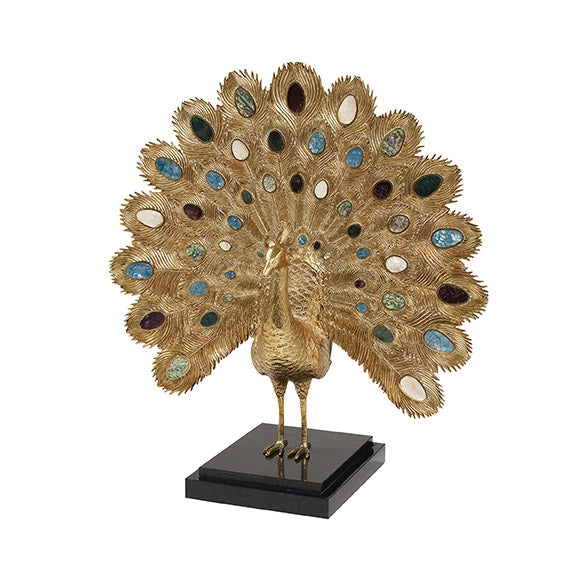 Proudest Peacock Sculpture | Maitland Smith - 8167-10