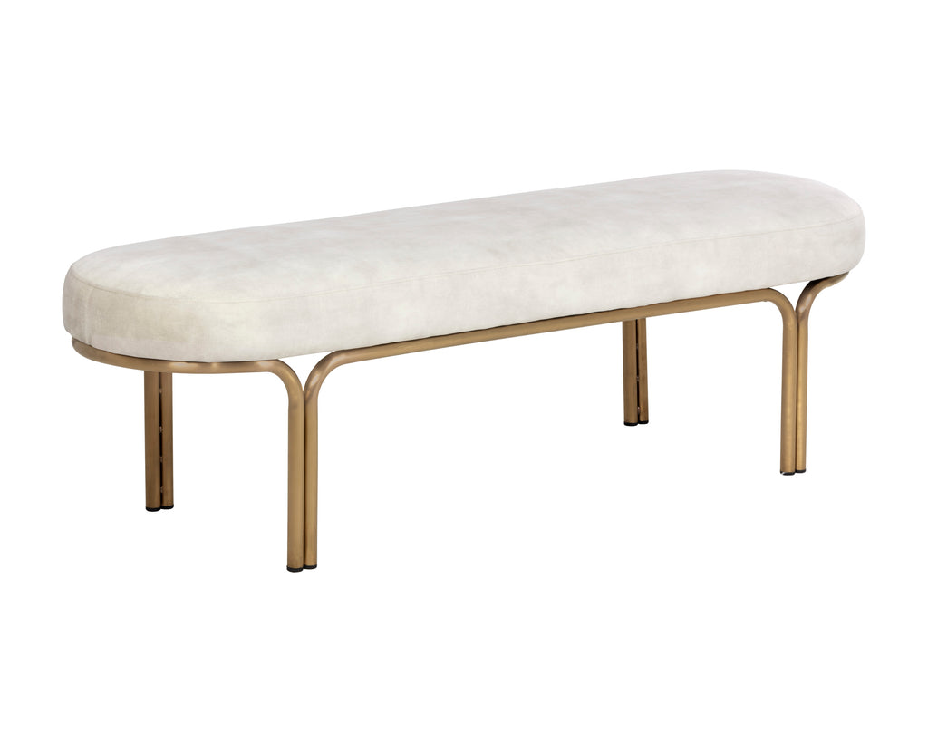 Gwen Bench - Nono Cream | Sunpan Furniture - 107584