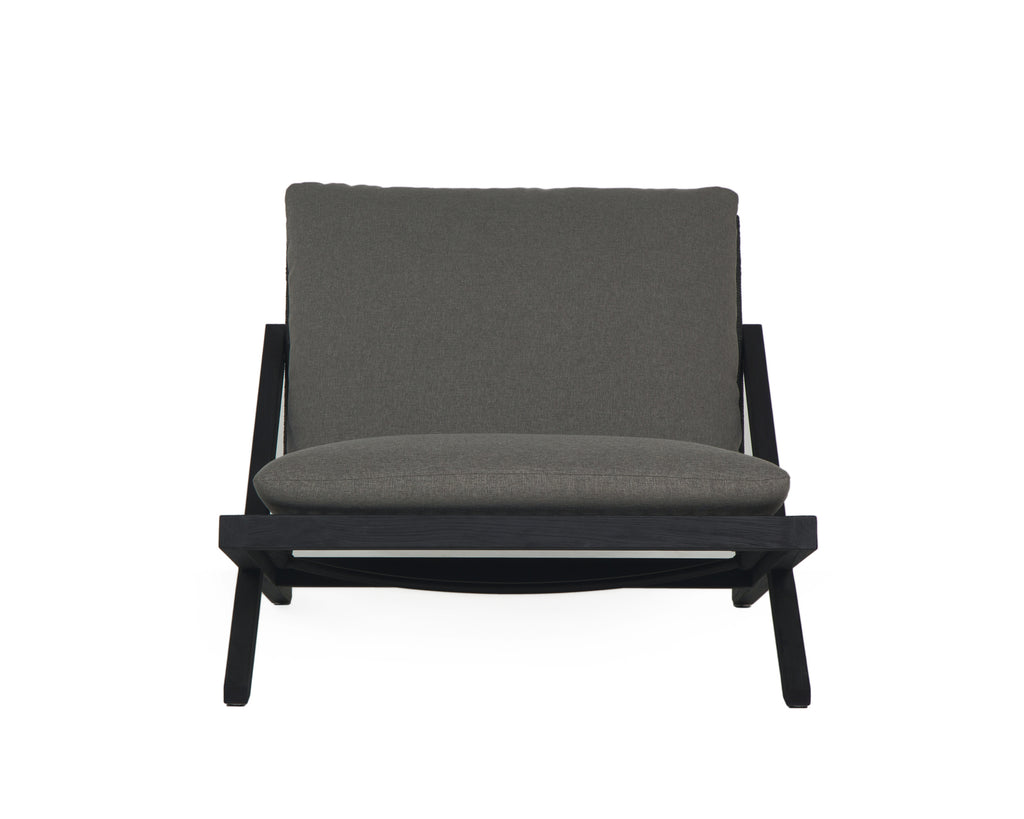 Bari Lounge Chair - Charcoal - Gracebay Grey | Sunpan Furniture - 109460