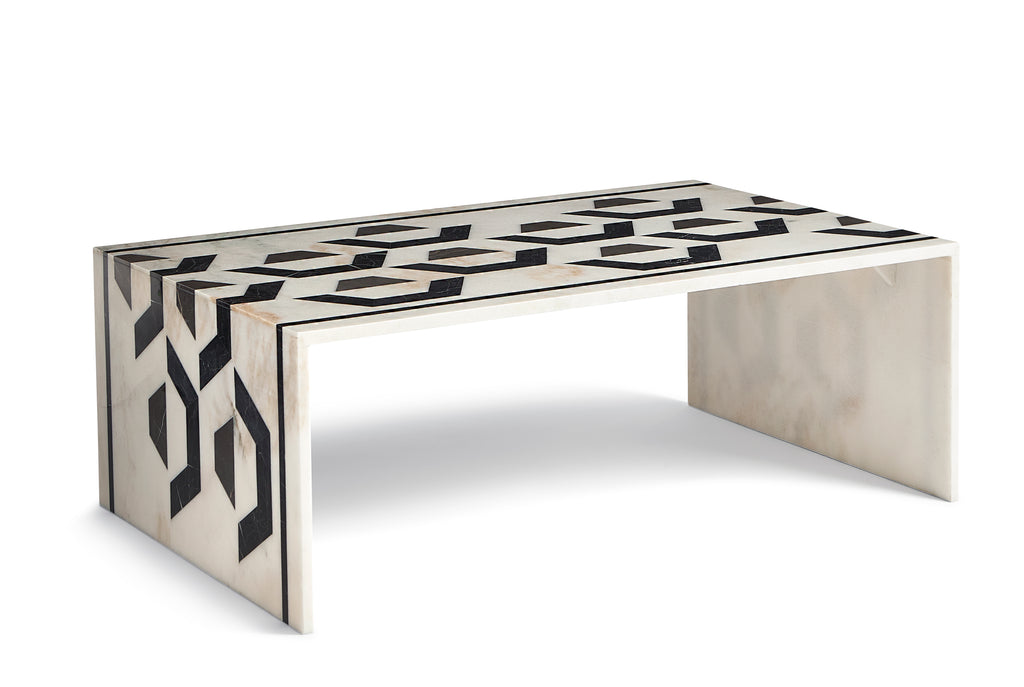 Marble Inlay Cocktail Table | Maitland Smith - 8378-33