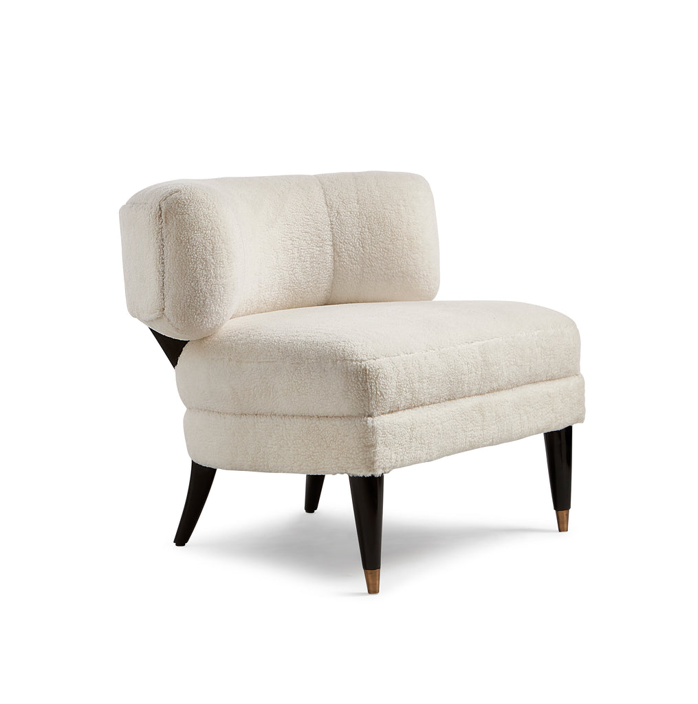 Faux Fur Upholstered Occ Chair | Maitland Smith - 8395-43