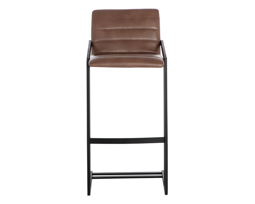 Webber Barstool - Bravo Cognac | Sunpan Furniture - 110243