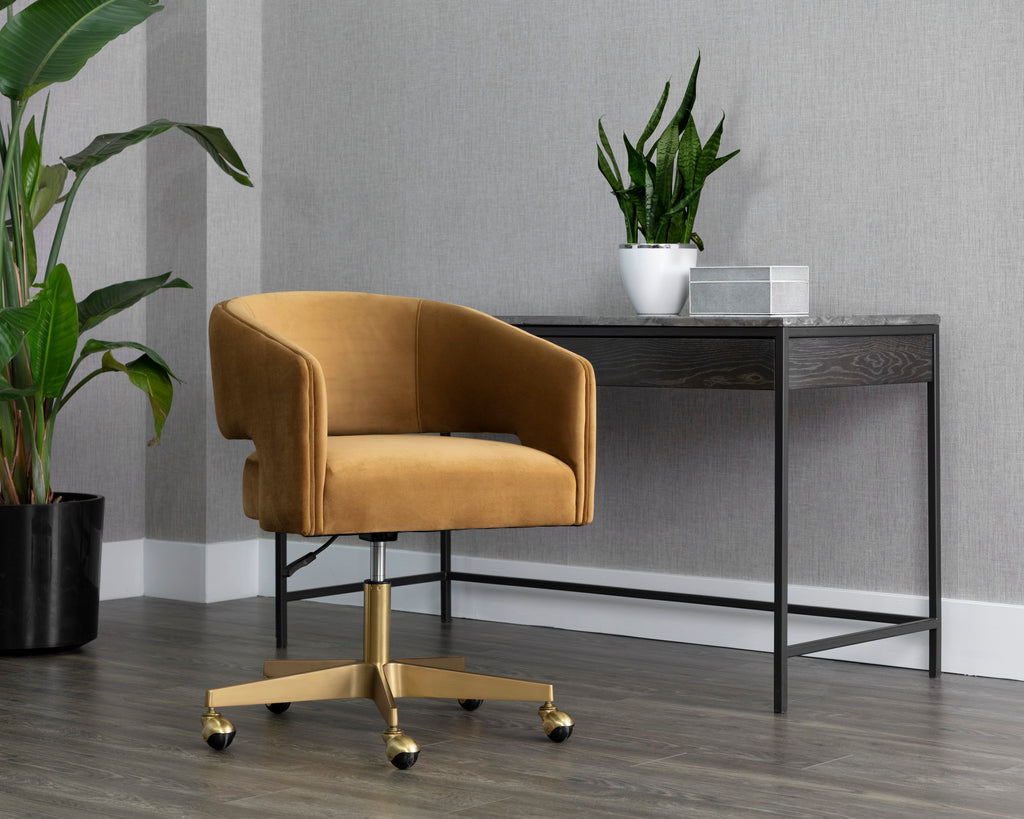 Claren Office Chair - Gold Sky | Sunpan Furniture - 107852