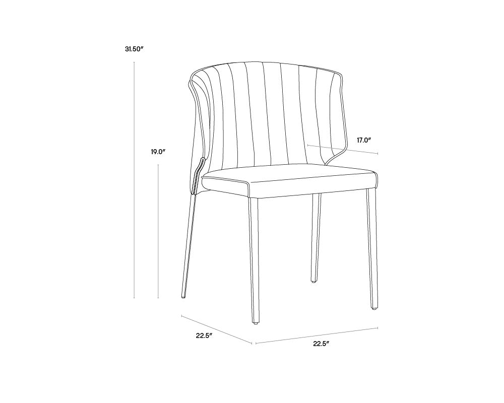 Zayden Dining Chair - Belfast Oatmeal | Sunpan Furniture - 106477