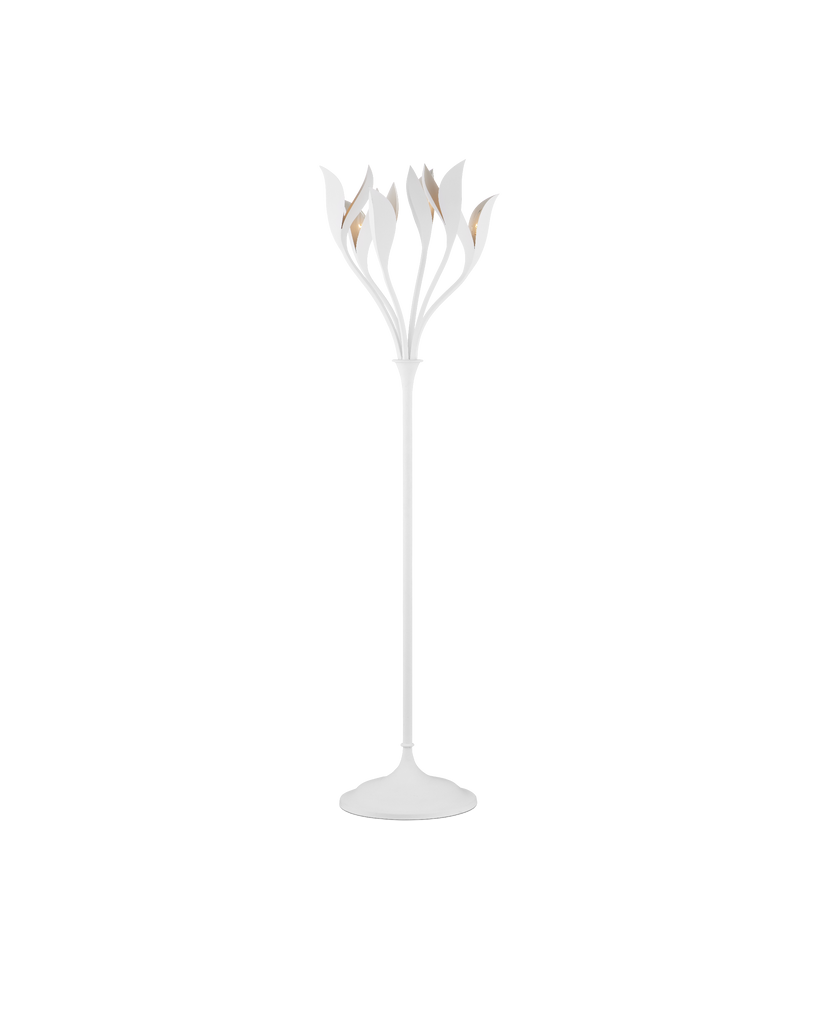 Currey & Co Snowflower Floor Lamp | 8000-0160