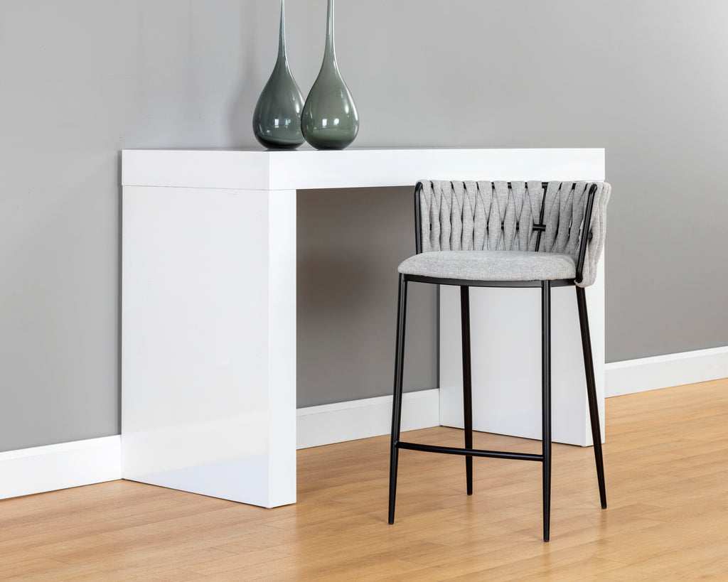 Sarai Counter Stool - Belfast Heather Grey | Sunpan Furniture - 106189