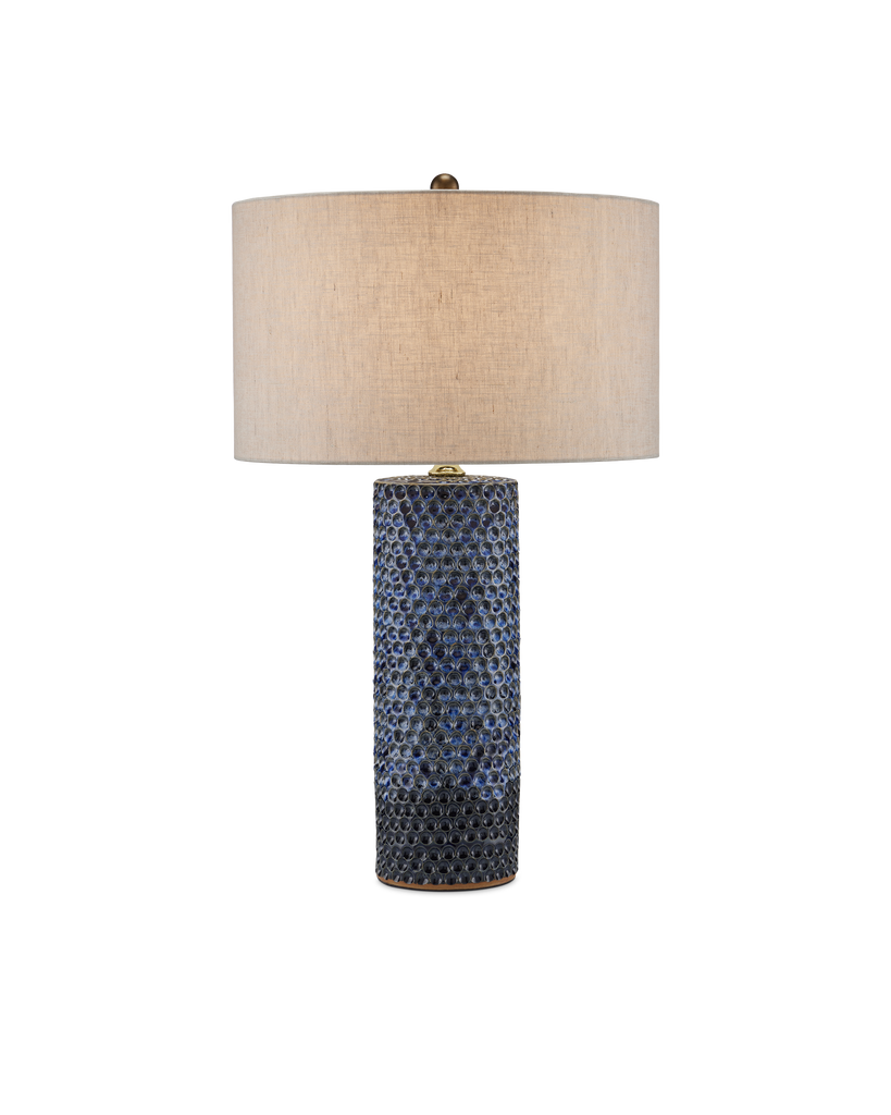 Currey & Co Polka Dot Blue Table Lamp | 6000-0821