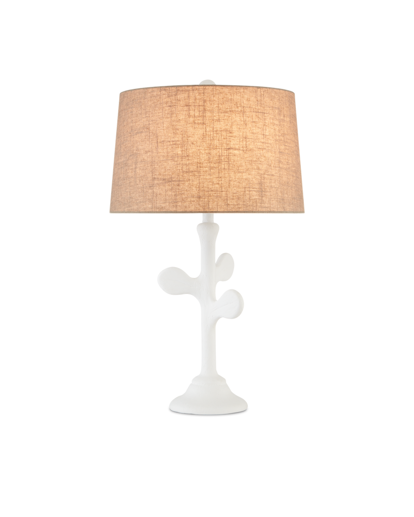 Currey & Co Charny White Table Lamp | 6000-0714