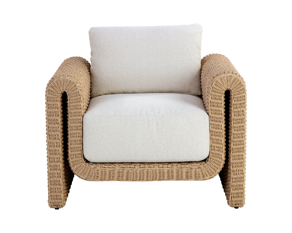 Tibi Lounge Chair - Natural - Louis Cream | Sunpan Furniture - 111679