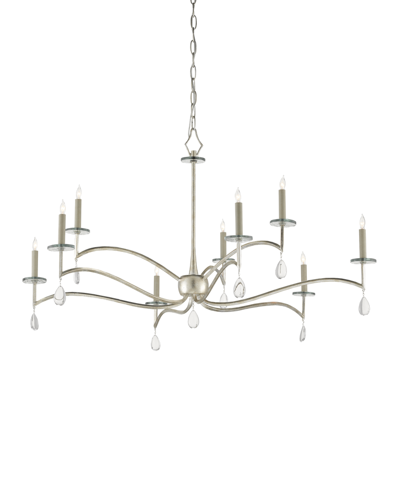 Currey & Co Serilana Large Silver Chandelier | 9000-0815