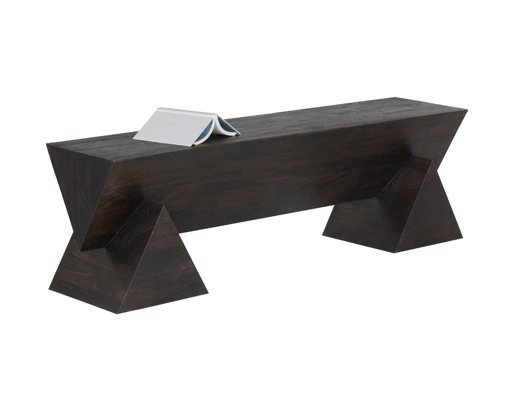 Gregor Bench - Dark Brown | Sunpan Furniture - 106637