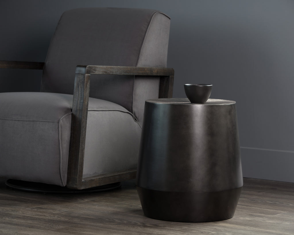 Creed End Table - Gunmetal | Sunpan Furniture - 104349