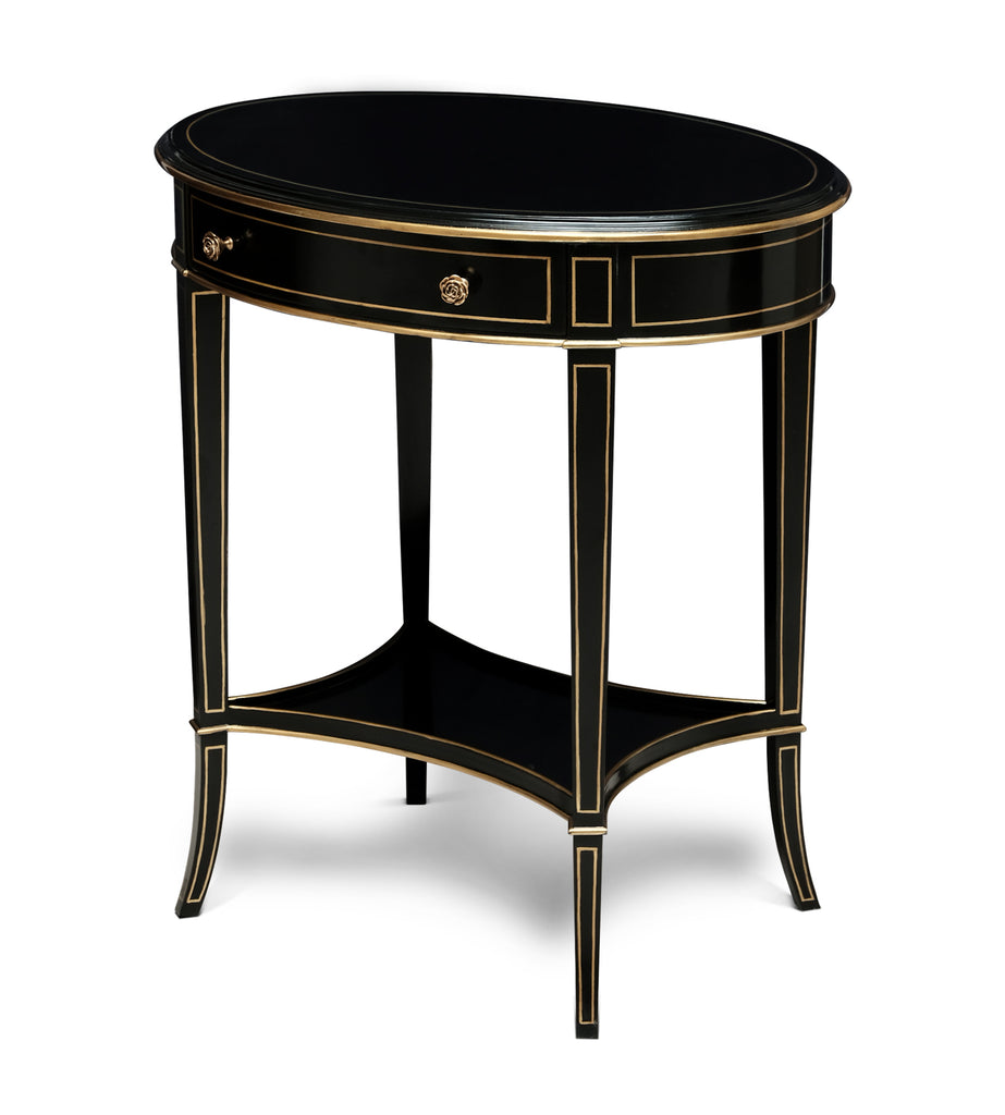 Equinox Oval Side Table | Maitland Smith - 89-1010