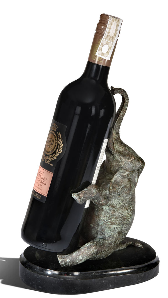 Elephant Wine Bottle Holder | Maitland Smith - 89-1701