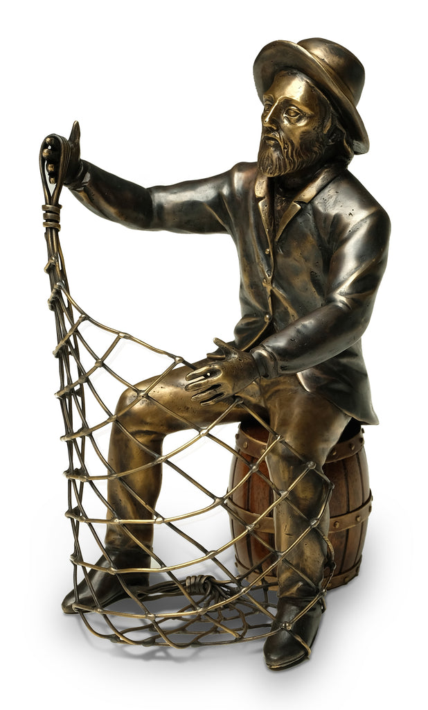 Fisherman's Wine Bottle Holder | Maitland Smith - 89-1702