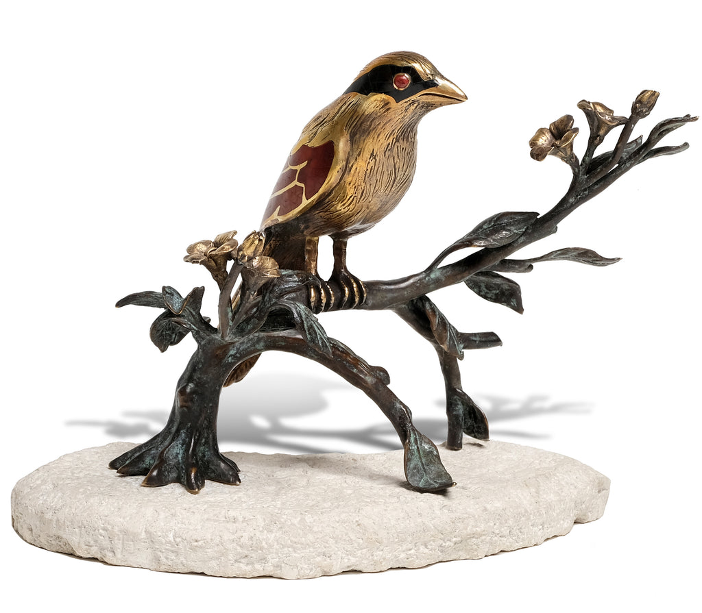 Brass Magpie Sculpture | Maitland Smith - 89-1804