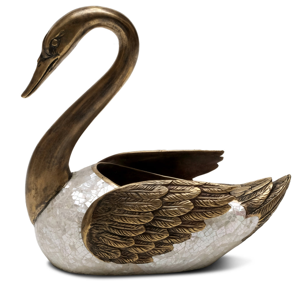 Mother Of Pearl Swan | Maitland Smith - 89-1811