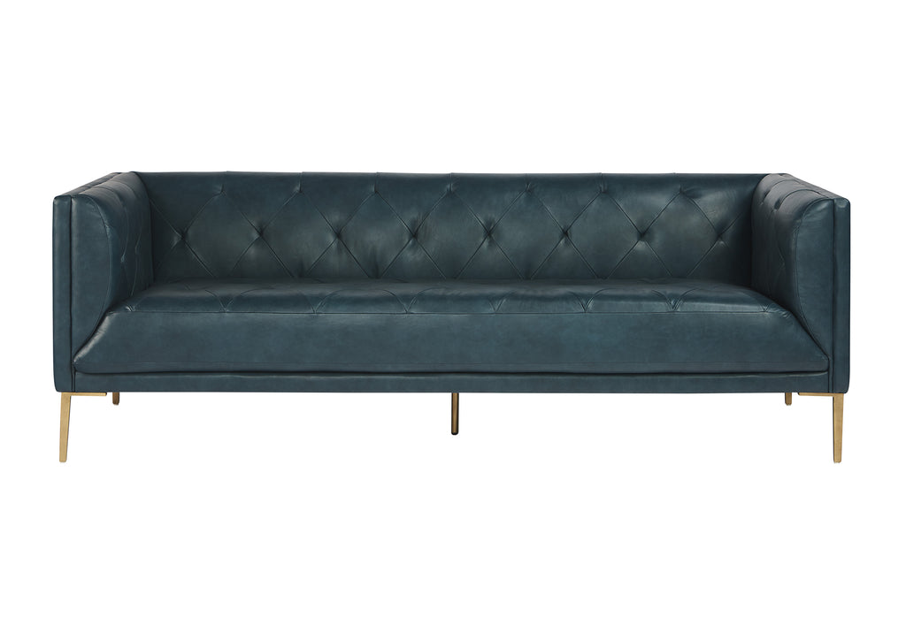 Westin Sofa - Vintage Peacock Leather | Sunpan Furniture - 104113