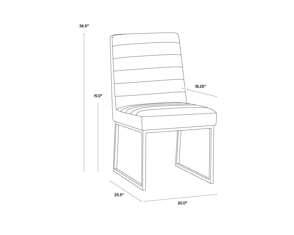 Spyros Dining Chair - Tobacco Tan | Sunpan Furniture - 107765