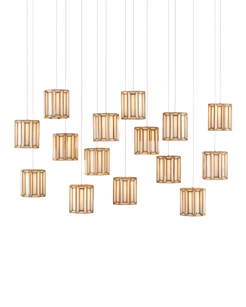 Currey & Co Daze 15-Light Linear Multi-Drop Pendant | 9000-0892