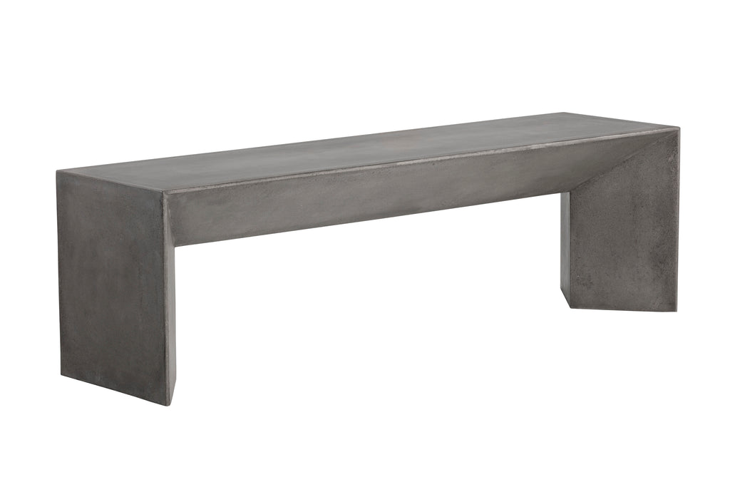 Nomad Bench - Grey | Sunpan Furniture - 102191